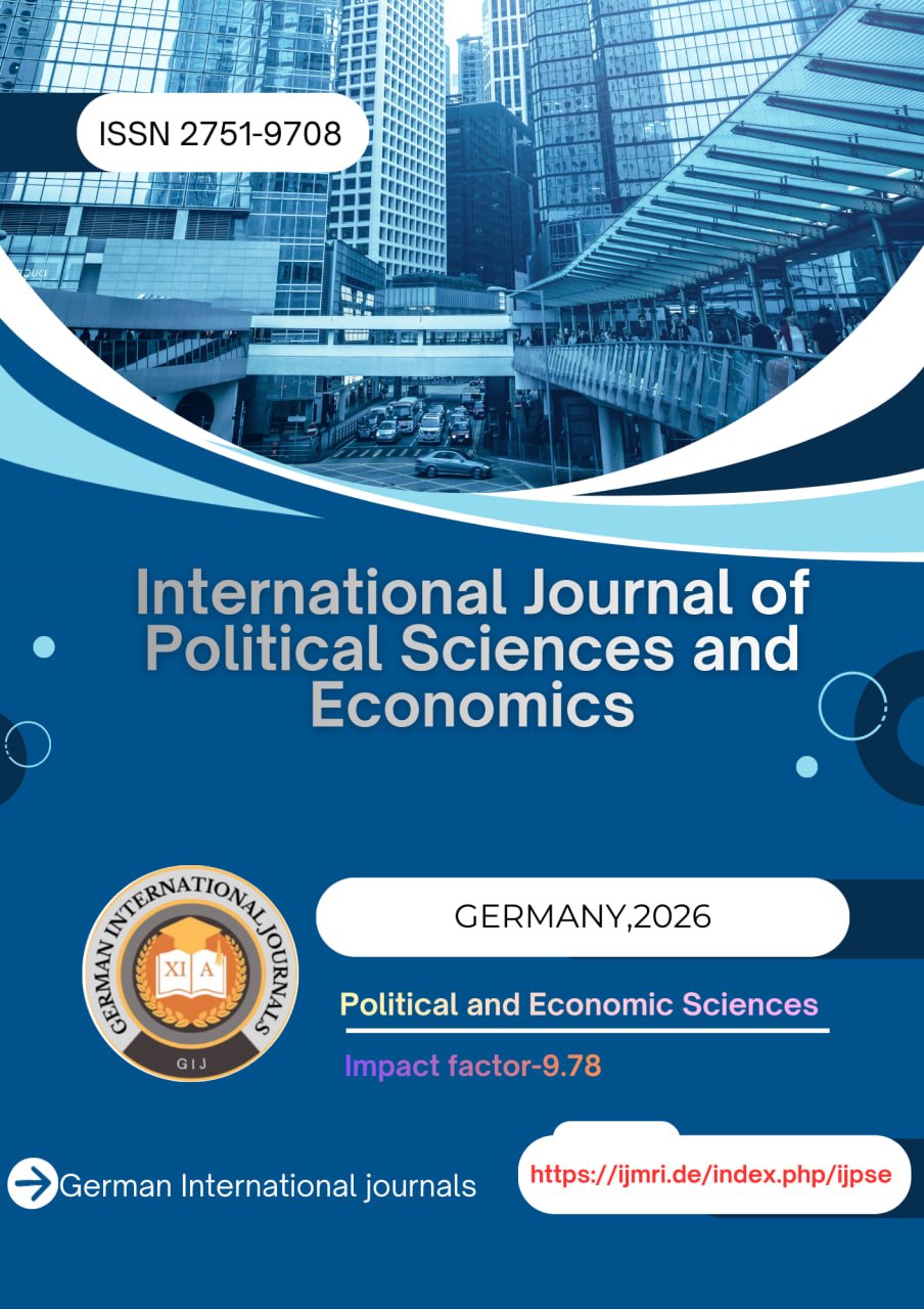 					View Vol. 5 No. 5 (2026):  International Journal of Political Sciences and Economics
				